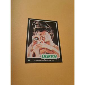 Vintage 1979 Raincloud Productions Queen Trading Card #49 Rock Band Memorabilia
